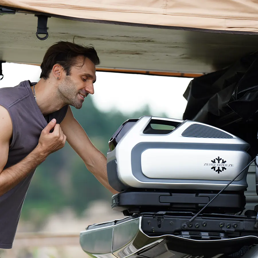 ZERO BREEZE Mark 3 installé dans un véhicule de loisirs