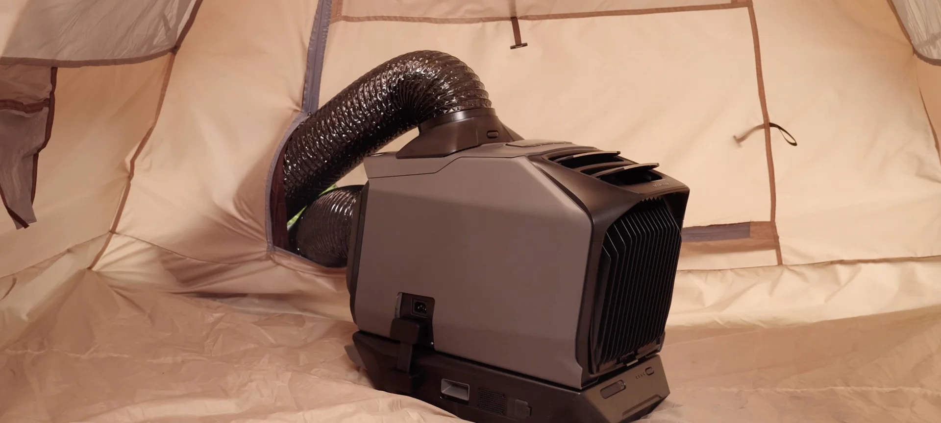 WAVE 3 exhaust setup in a tent