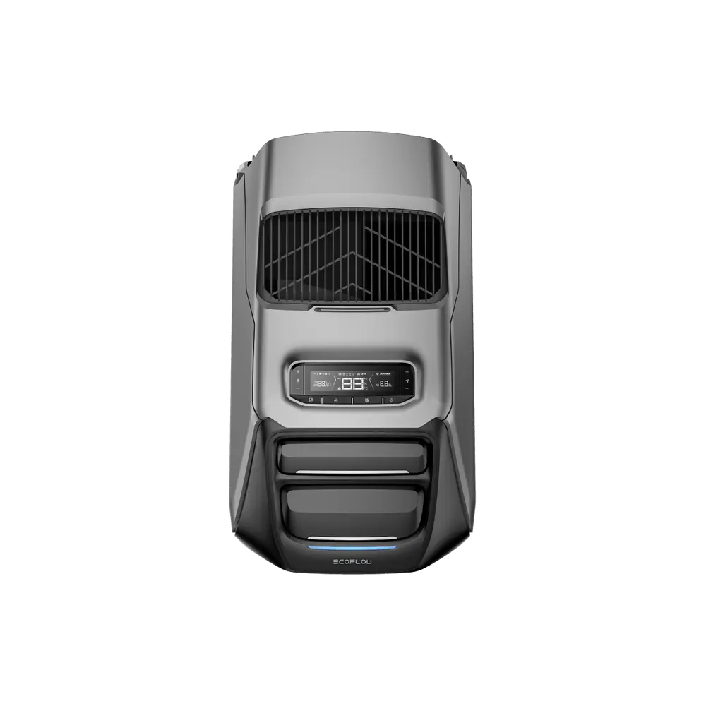 Top controls and air outlet of the EcoFlow WAVE 3